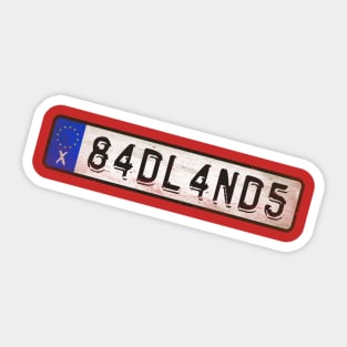 Heavy Badlands Metal Sticker